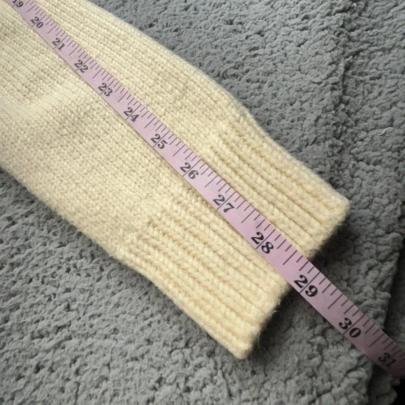 Faherty Ivory Button-Front Wool Cardigan - Picture 9 of 16